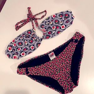 Flower print bikini